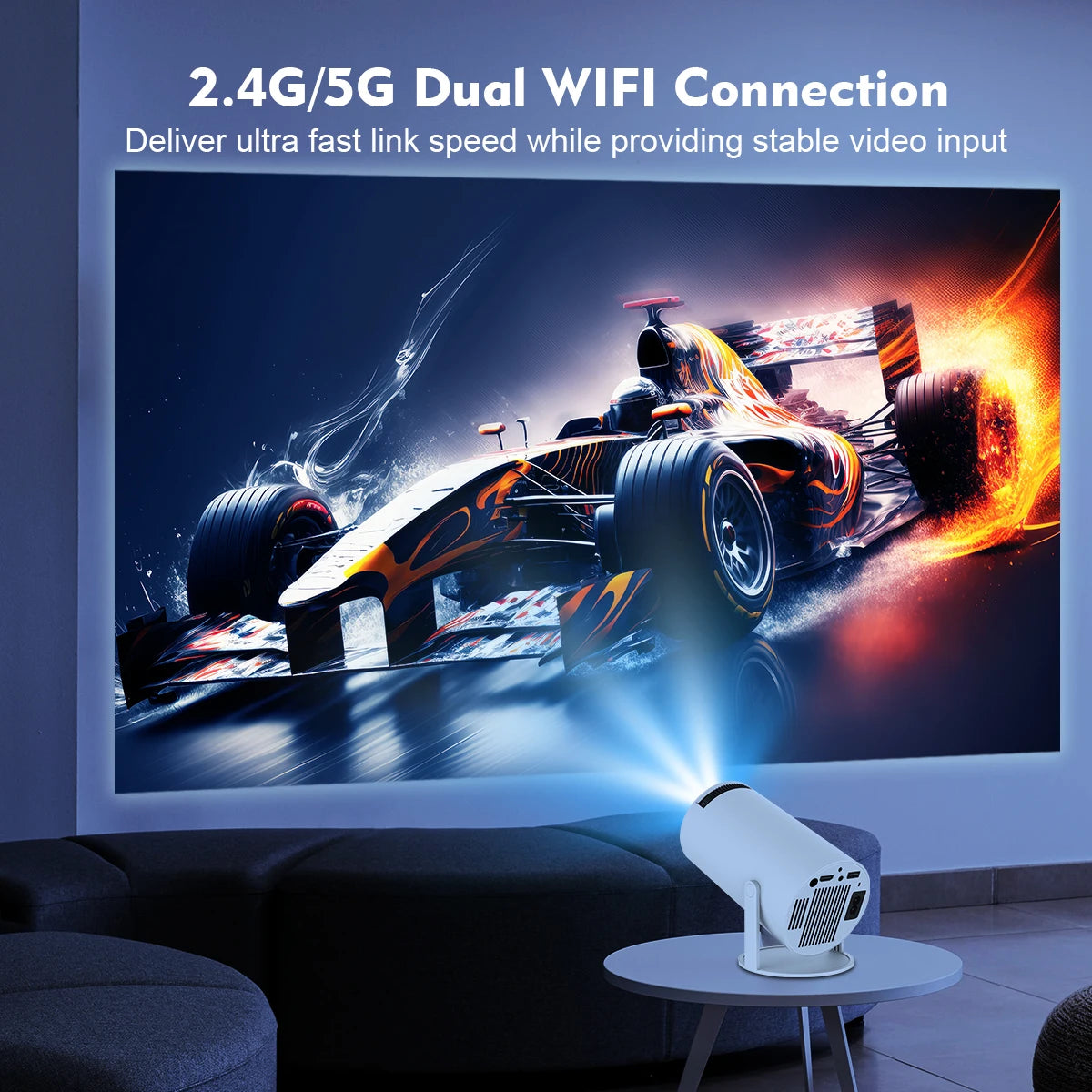 Magcubic 4K Wifi6 Projector Android 11 260 ANSI Dual WIFI Allwinner H713 BT5.0 1280*720P Home Cinema Outdoor portable HY300 Pro