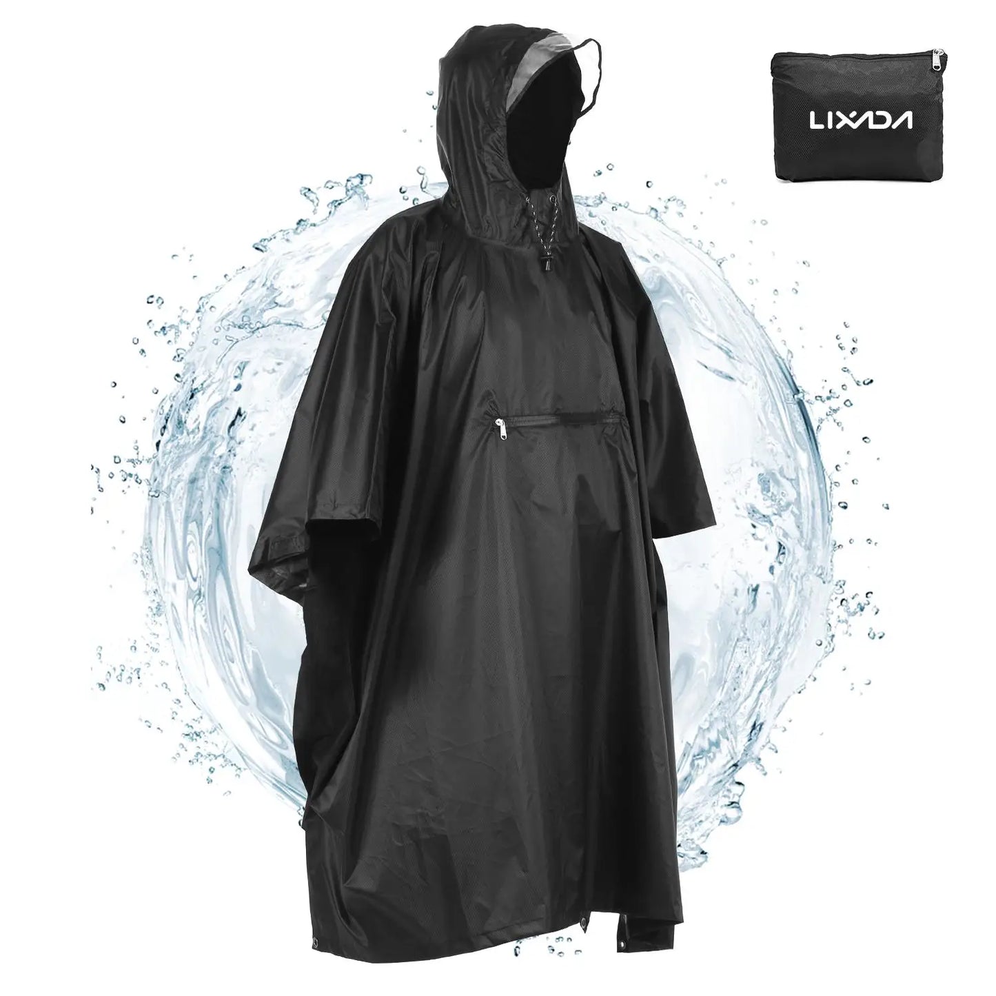 Waterproof Hooded Rain Poncho - Lightweight Outdoor Raincoat for Camping, Hiking and Cycling. | Unisex | | FORTREK Carefully Selected Gear