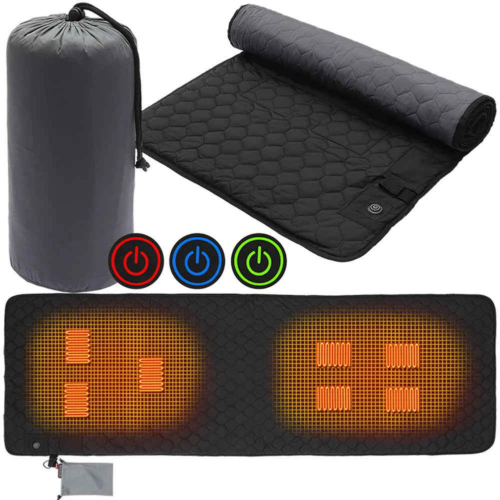 Multi-Functional USB Heated Sleeping Mat – 3 Heat Levels, Portable & Waterproof Camping Pad | FORTREK Carefully Selected Gear