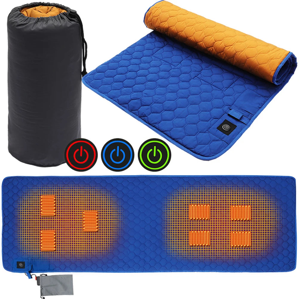 Multi-Functional USB Heated Sleeping Mat – 3 Heat Levels, Portable & Waterproof Camping Pad | FORTREK Carefully Selected Gear