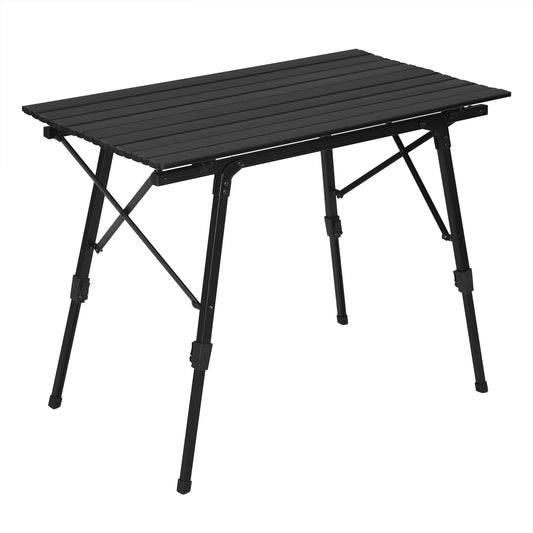 Foldable Camping Table, Height Adjustable Portable Picnic Table