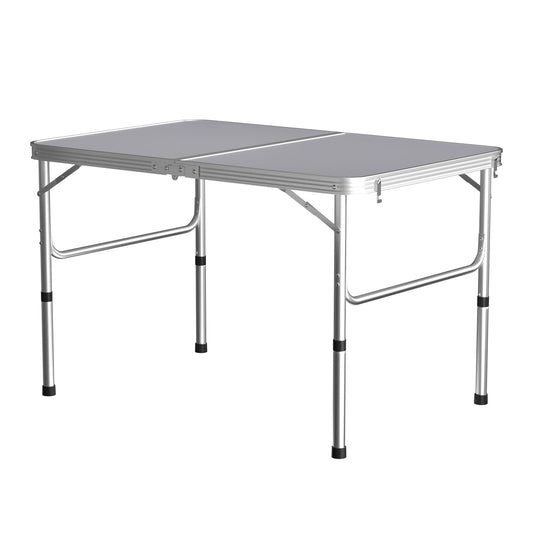 Aluminium Folding Camping Table 90x60cm White