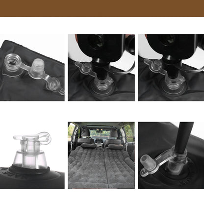 New 2‑In‑1 Multifunction Inflatable Travel Mattress PVC Flocking Soft Sleeping Rest Cushion for Car SUV Car Accessories