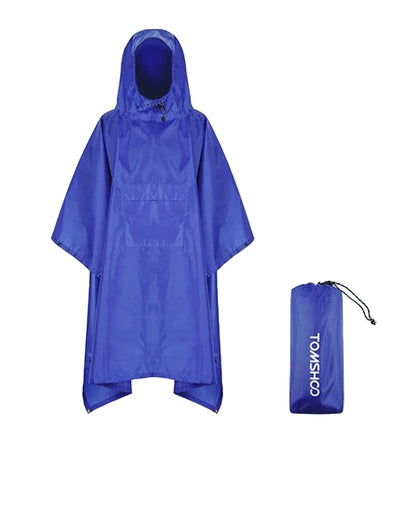 Hooded Waterproof Rain Poncho – Lightweight Jacket for Camping & Hiking