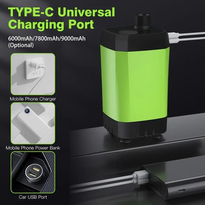Portable Camping Shower Pump – 6000mAh Rechargeable Outdoor Shower with Digital Display | FORTREK Carefully Selected Gear