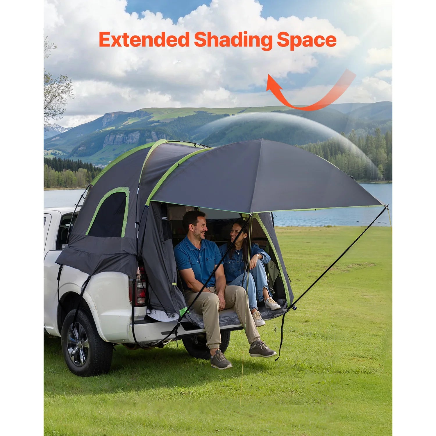 Waterproof Pickup Truck Bed Tent for 2–3 Persons – Camping Tent with Rainfly & Air Vents – Fits 5.0–5.2ft Beds – Quick Setup – Outdoor Adventure Shelter | FORTREK Carefully Selected Gear