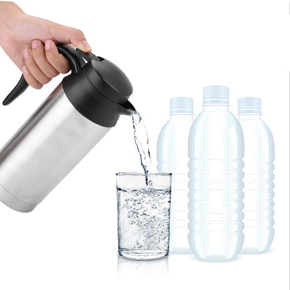 Portable Car Kettle Stainless Steel 750ml Water Heater 24V