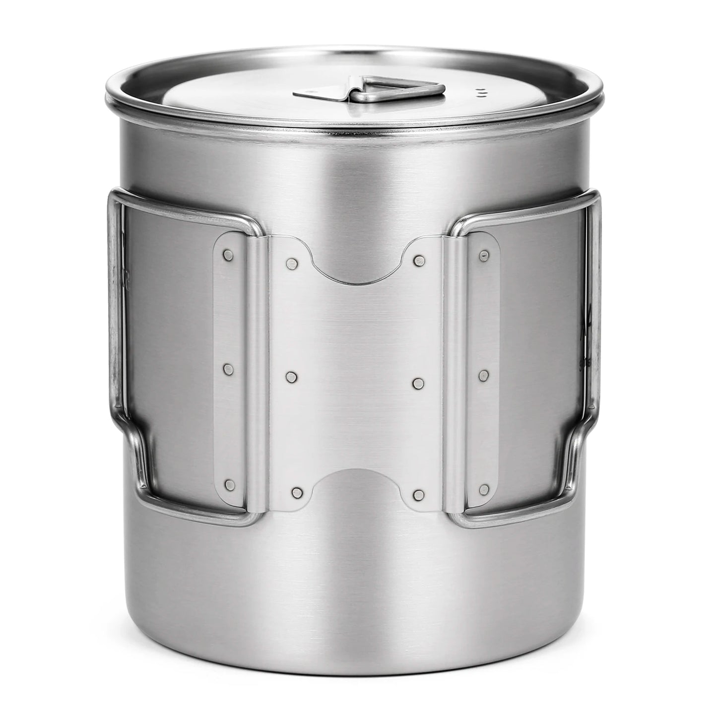 Stainless Steel Camping Cup Pot 750ml with Lid