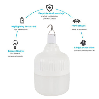 LED Decorative Hanging Lights USB Charging with Hook Camping Tent Lights Energy-Efficient Camping Lighting for Outdoor Equipment