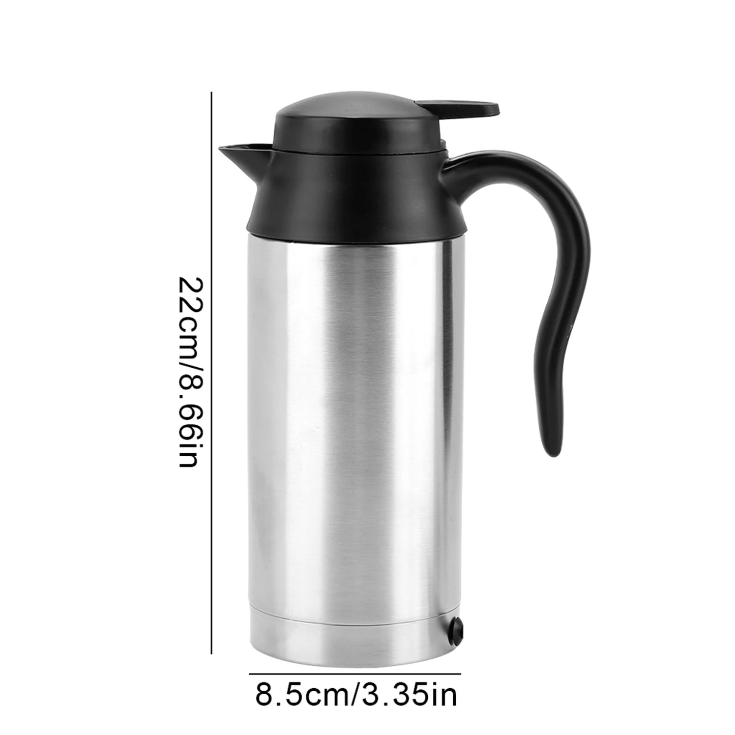 Portable Car Kettle Stainless Steel 750ml Water Heater 24V
