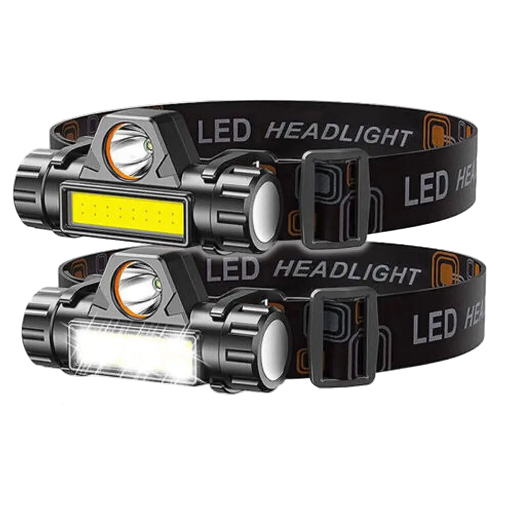 Super Bright Waterproof LED Headlamp – USB Rechargeable Head Torch