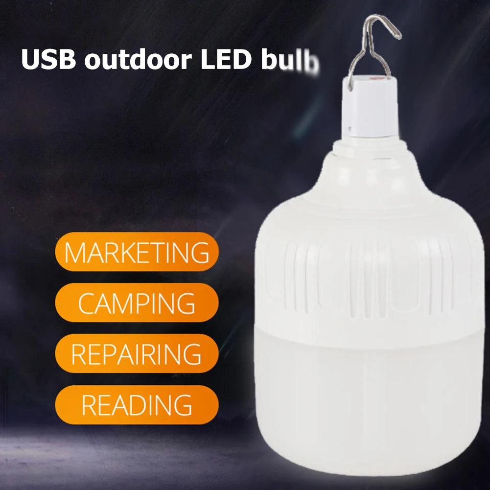 LED Decorative Hanging Lights USB Charging with Hook Camping Tent Lights Energy-Efficient Camping Lighting for Outdoor Equipment