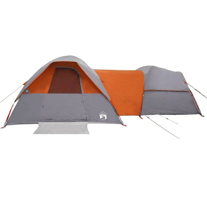 5-Person Waterproof Camping Tent – Dual Room, Grey & Orange, All-Weather Outdoor Shelter | FORTREK Carefully Selected Gear