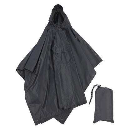 Hooded Waterproof Rain Poncho – Lightweight Jacket for Camping & Hiking