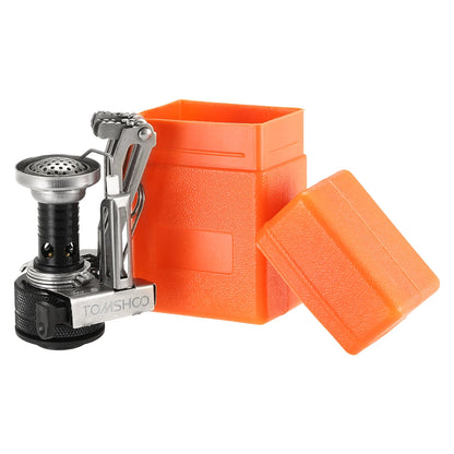 Mini Camping Stove with Piezo Ignition – Portable Folding Gas Burner