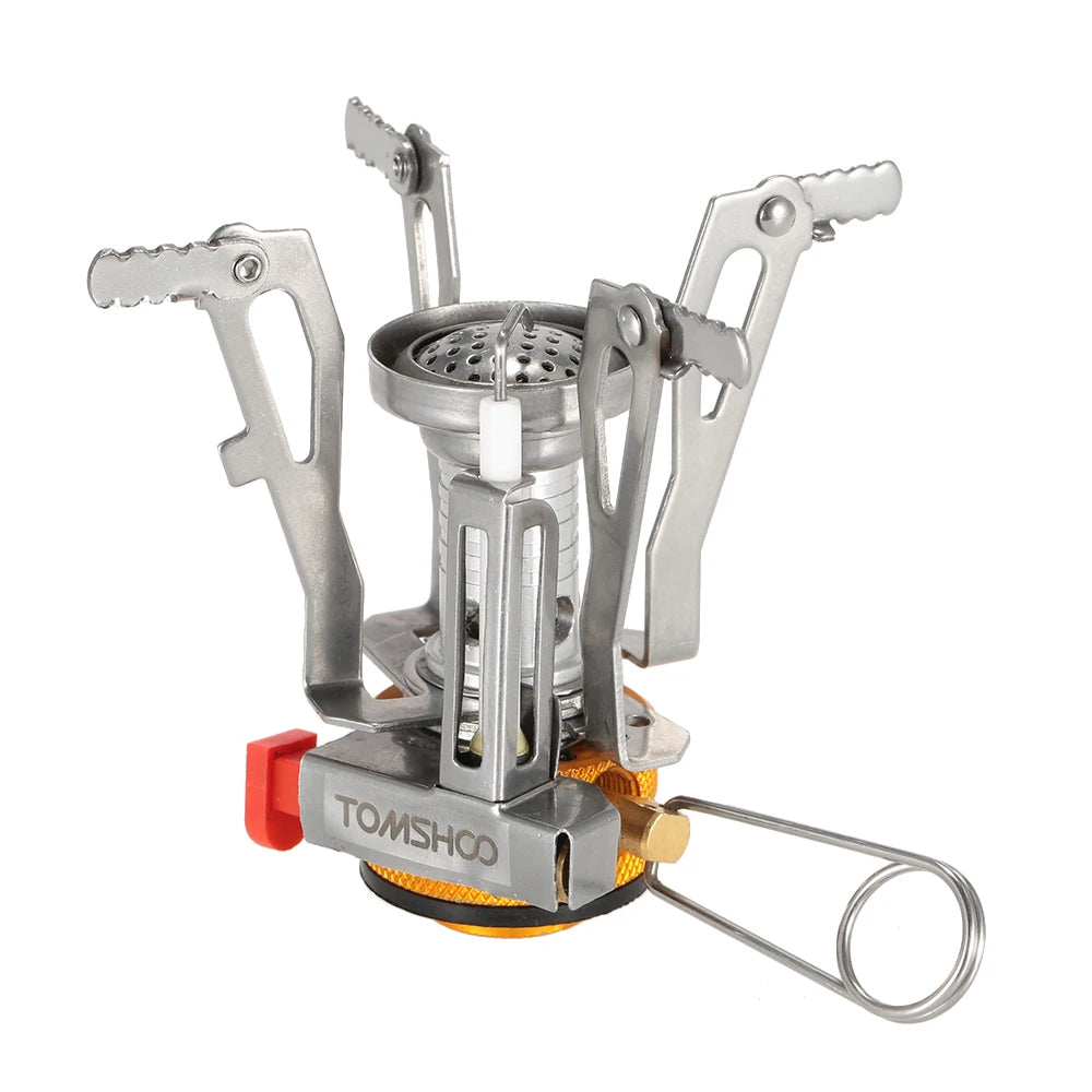 Mini Camping Stove with Piezo Ignition – Portable Folding Gas Burner