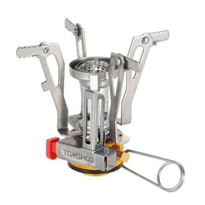 Mini Camping Stove with Piezo Ignition – Portable Folding Gas Burner